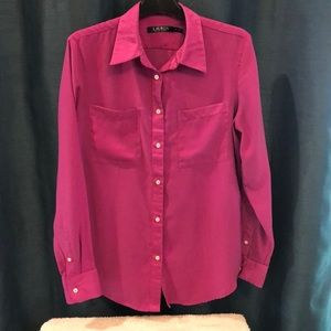 Ralph Lauren Pink/fuchsia button down shirt